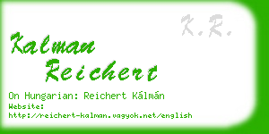 kalman reichert business card