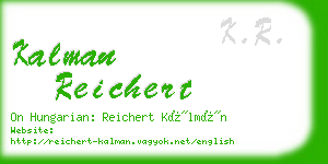 kalman reichert business card
